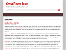 Tablet Screenshot of crowdflowertasks.net